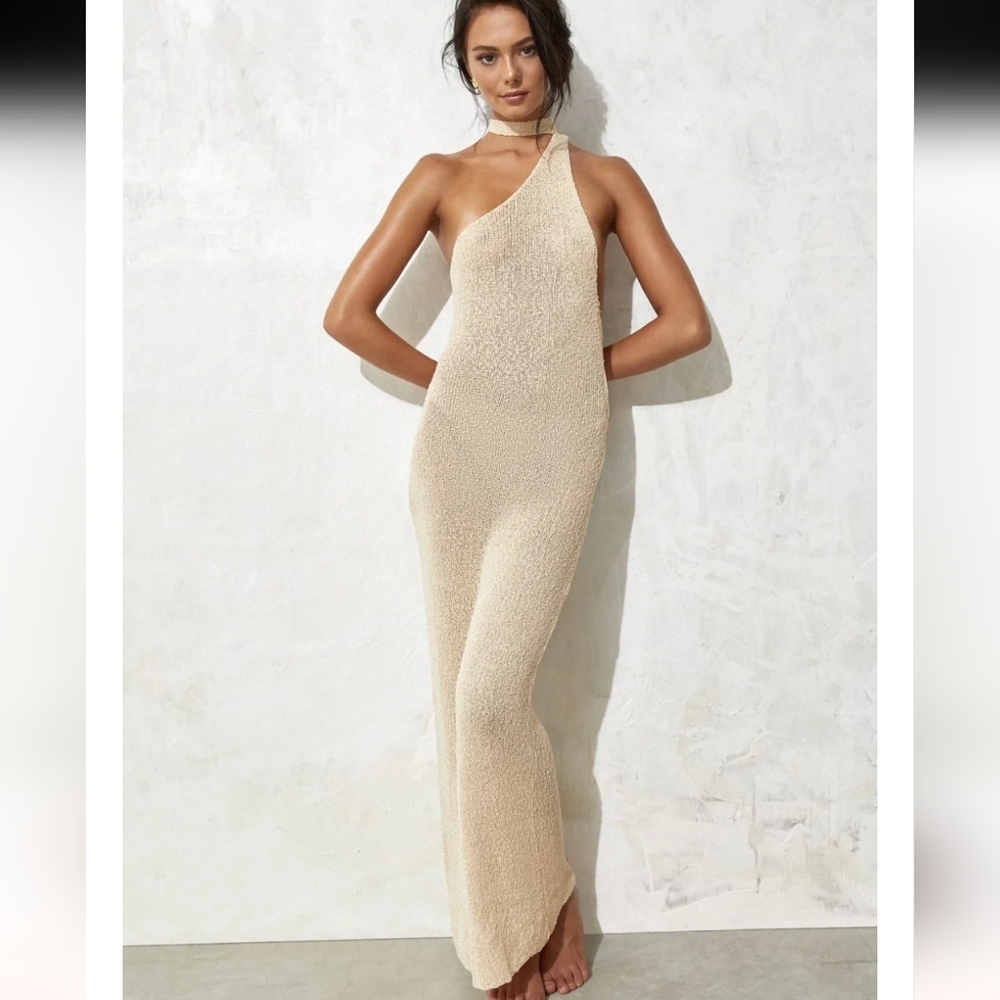 FLOOK THE LABEL Isa Dress in Cream size XL.